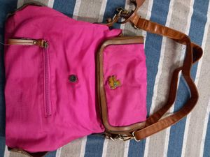 Rose pink side bag for girls