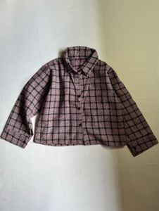 Checkered Cropped Shirt