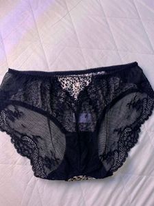 Leopard Print Lace Trim Briefs
