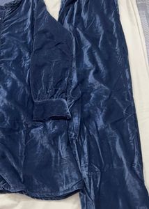 Beautiful Blue Velvet Kurta