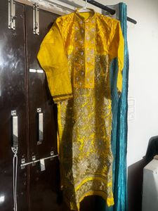 Yellow Embroidered Salwar Kameez