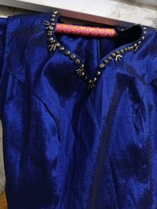 Elegant Blue Ethnic Gown