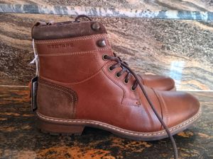 Men's Brown Leather Lace-up Boots