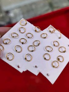 18 k gold Stud Earring Set 1 paired 2 pieces