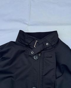 Classic Black Men's Trench Coat