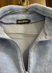 Cozy Blue Fleece Half-Zip Pullover