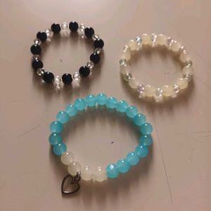 Set of 3 Beaded Bracelets