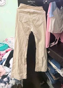 Chic Chain Detail Wide-Leg Jeans