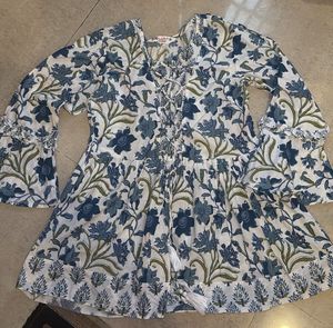 Boho Floral Print Tunic