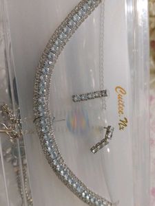 Silver Diamond Necklace❤️