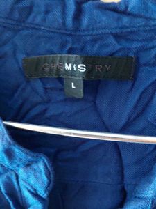 Branded Blue Sleeveless Jumpsuit