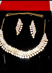 Stunning CZ Necklace & Earring Set
