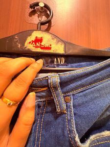 AND Blue Denim Flare Jeans