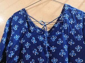Boho Blue Printed Kurta / Top