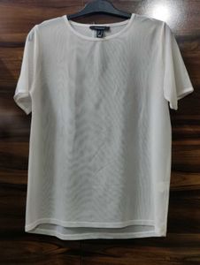 Sheer White Tshirt