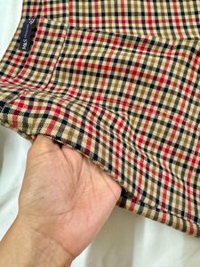 M&amp;S Plaid Winter Trouser