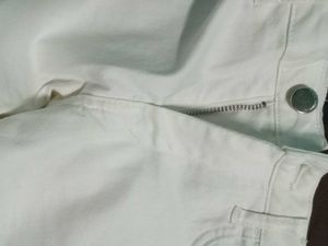 Stylish White Moto Jeans