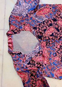 Paisley Print Tunic Top