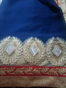 Elegant Blue shaded Saree