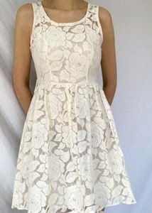 Floral Lace Mini Dress