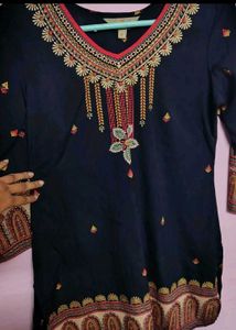 Elegant Black printed Kurta
