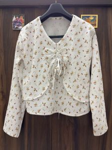 Floral Print Bow Blouse
