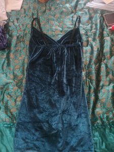Velvet Ruched Mini Dress