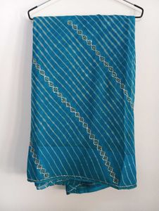BLUE GEORGETTE SAREE