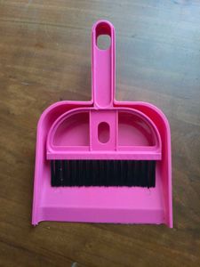 Pink Dustpan and Brush Set