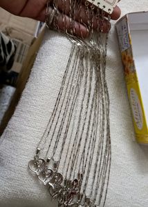Heart Pendant With Chain Set 12pc