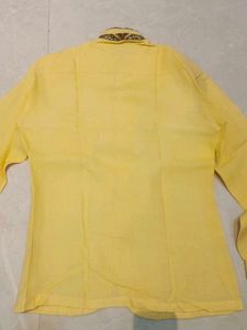 Men's Yellow Ethnic Nehru Jacket