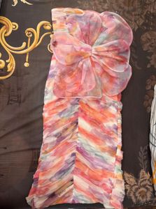 Floral Strapless Dress