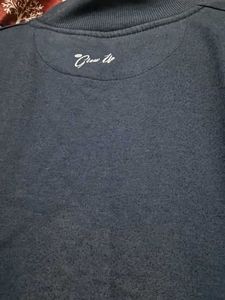Navy Blue Turtleneck Sweatshirt