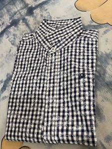 Men's Blue Checkered Casual Shirt