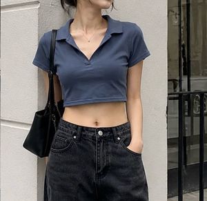 H&amp;M Basic Cropped Polo Tee