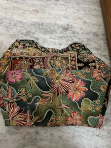 Embroidered Patchwork Blouse