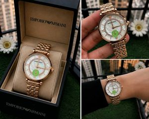 Emporio Armani Two-Tone Watch with Crystals