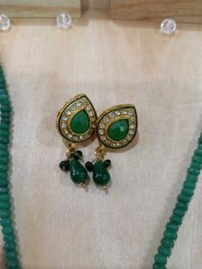 Stunning Emerald &amp; Diamond Necklace Set