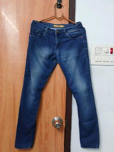 Classic Dark Wash Slim Fit Denim Jeans