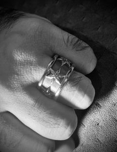 Men's Silver stainless steel Ring