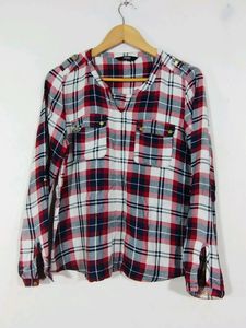 Alibi Multicolour Checks Printed Top (Women)