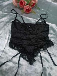 Black Lace Teddy Lingerie