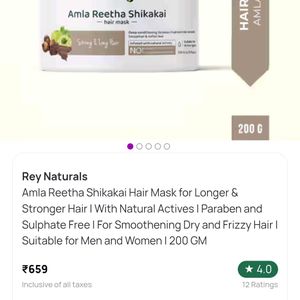 Rey Naturals Amla Reetha Shikakai Hair Mask