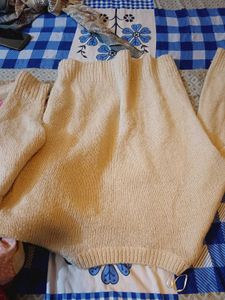 peach Knit Sweater
