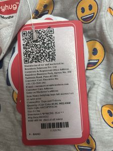 Emoji Print Long Sleeve Tee