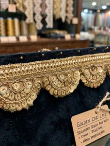 Beautiful Gold Sequin Lace Trim