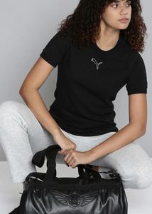 Puma Black Textured Tee