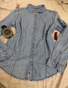 Classic Light Wash Denim Shirt