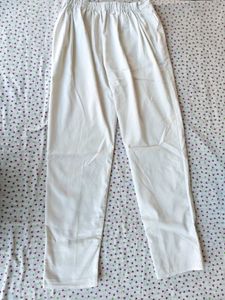 Classic White Straight Leg Pants