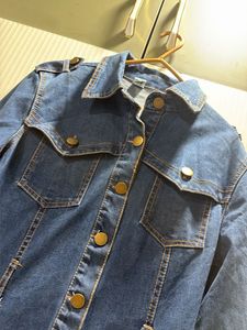 Classic Blue Denim Midi Dress